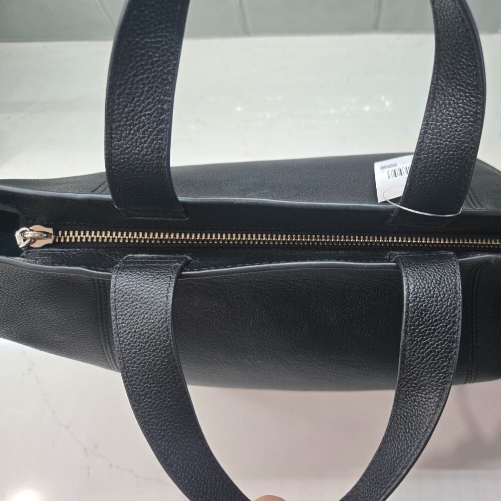 NEW Kate Spade Rosie Satchel Pebbled Leather Black Bag w/ Coin Purse - Picture 8 of 8